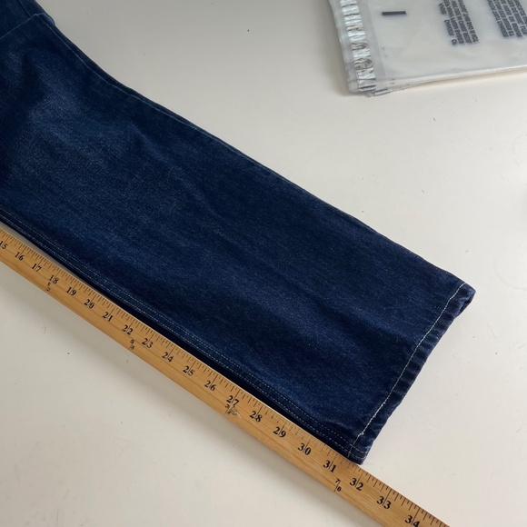 Levis SilverTab Straight Leg Dark Wash Jeans Mens 34 x 32 Casual 5 Pocket Denim - Picture 10 of 12